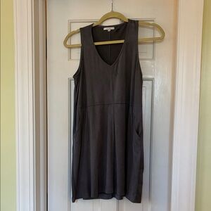 Z Supply Charcoal Sleeveless Mini Dress